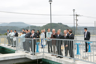 三重浄水場の竣工式