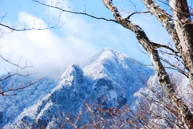 冬の祖母山系