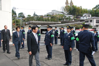 年末年始特別警戒部隊「月の輪部隊」発隊式