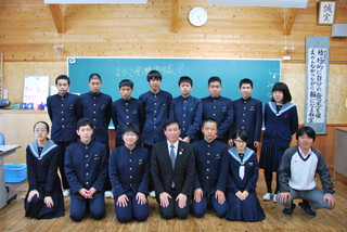 ふれあいミーティングin朝地中学校