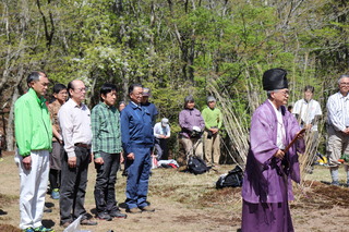 国定公園　傾山　山開き 神事