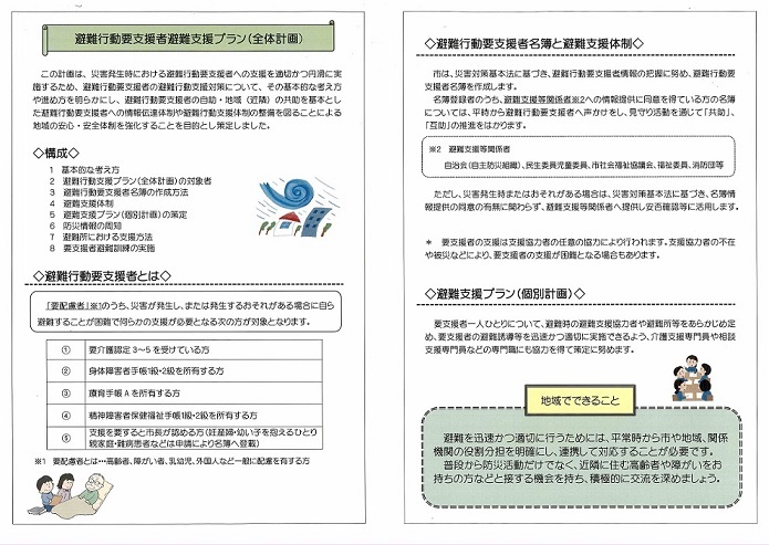 避難行動要支援者避難支援プラン〔概要版〕