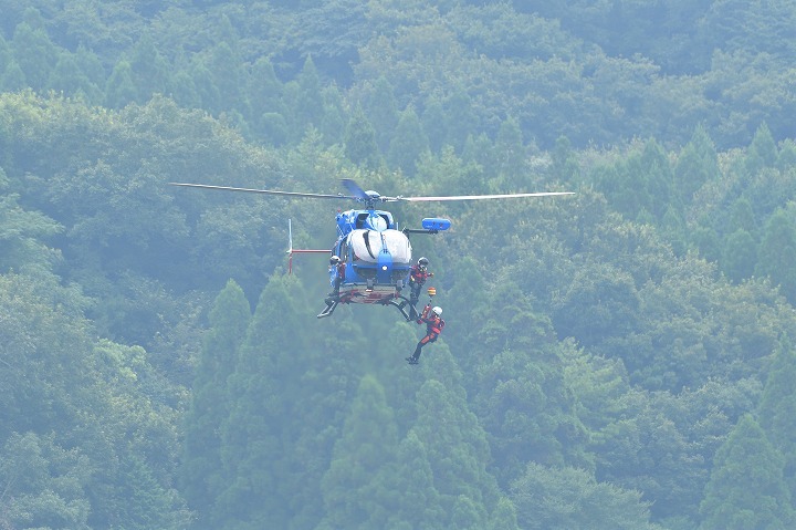 大分県防災航空隊訓練の様子その１