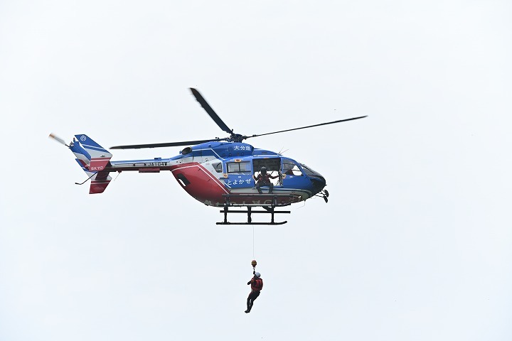 大分県防災航空隊訓練の様子その２