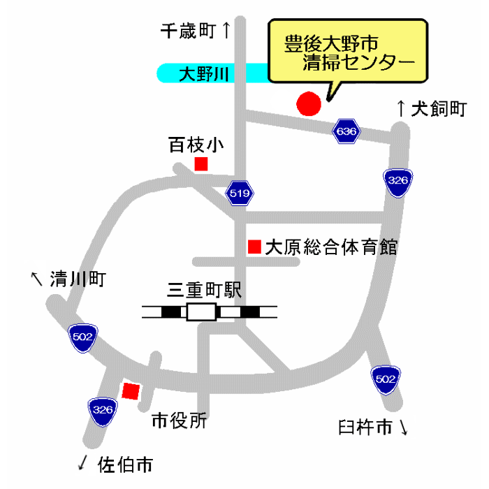 清掃センター地図