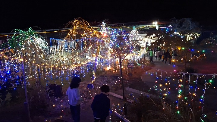 宇宙に届け「夢色」の光と歌声～第7回ちとせイルミネーションが開幕